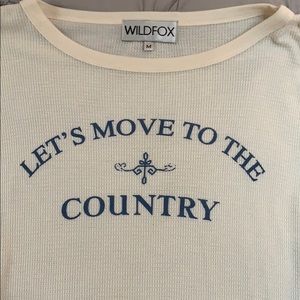 Wild fox size medium “waffle” shirt